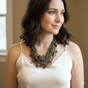 Brown Beaded Necklace